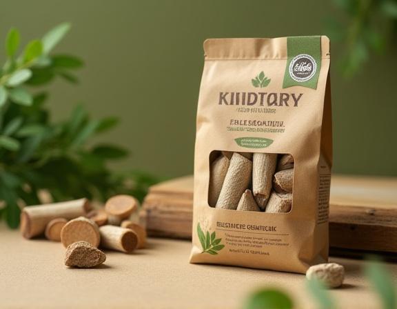 環境に配慮したサステナブルな着火剤のパッケージ